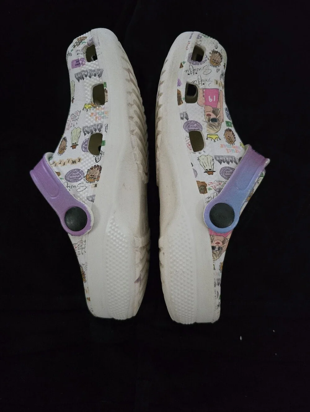 TAYLOR 1989 Cruel Summer White Custom Clog 32 US 13.5/1 Kids - Swifty GUC